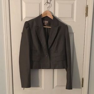 H&M Cropped Puff Sleeve Blazer